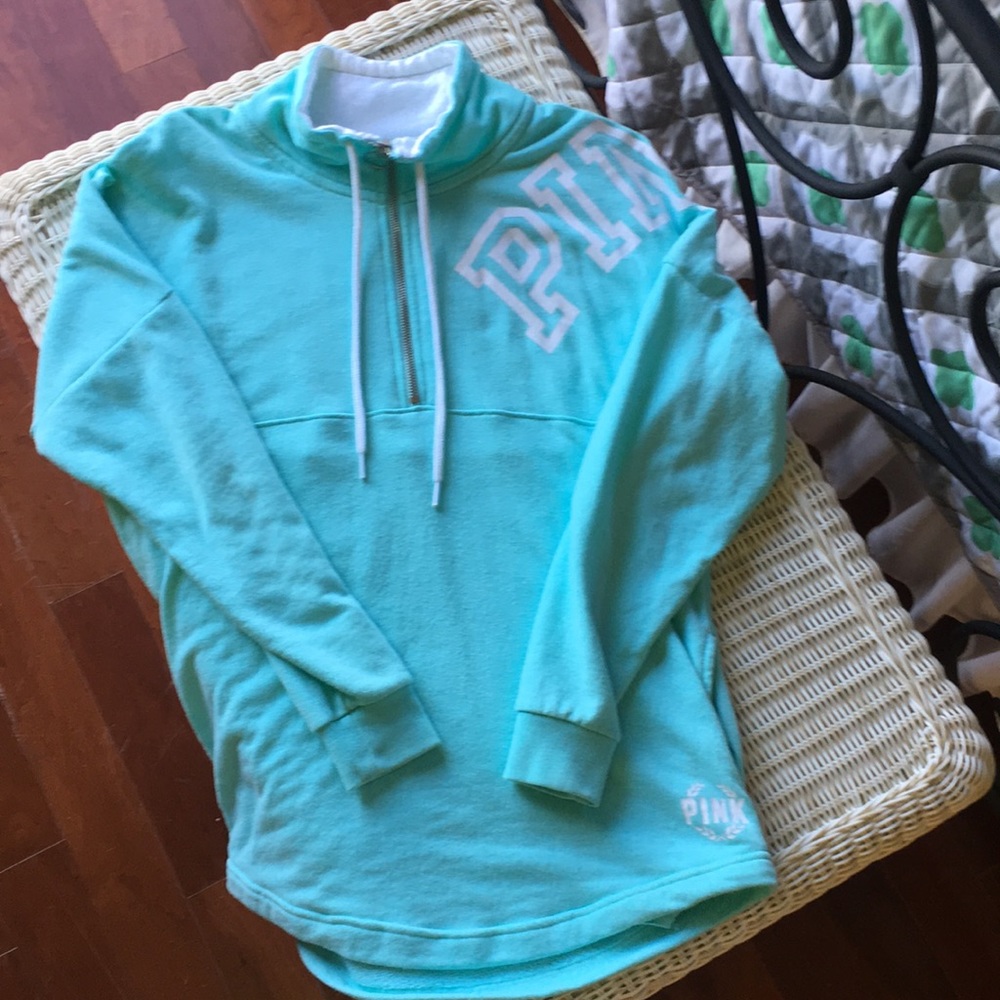 Pink 1/4 Zip Sweatshirt